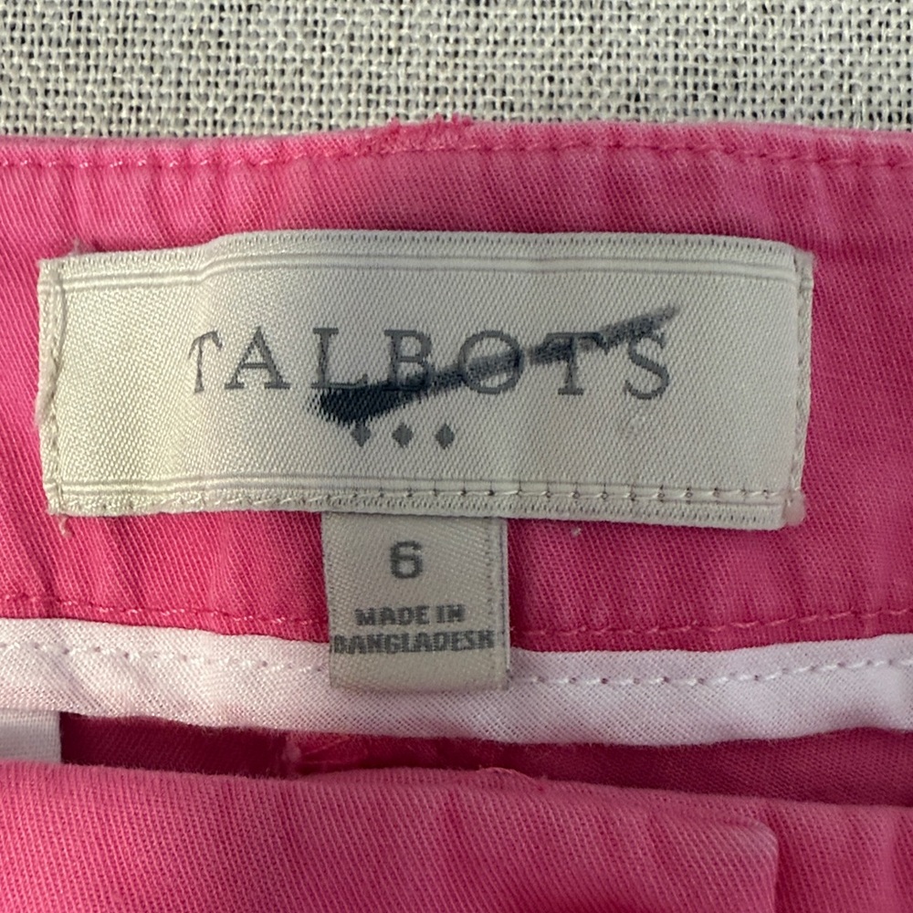 Talbots Bright Pink Ankle Jeans SZ6 - Picture 3 of 13